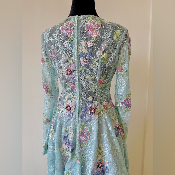 Colette Mon Cheri Blue Embroidered Dress - Picture 11 of 16